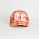 BILLIE EILISH PLAID HAT WITH FELT LOGOS Front