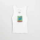 BIRDS OF A FEATHER WHITE TANK TOP Front