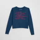 Billie Eilish Over Now Baby Crop Sweatshirt Front