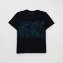Billie Eilish Repeat Black Tee-Shirt Front
