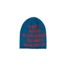 Hit Me Hard And Soft Blue Red Beanie