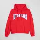 Hit Me Hard And Soft Red Hoodie Front
