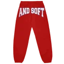 Hit Me Hard And Soft Red Sweatpants Front