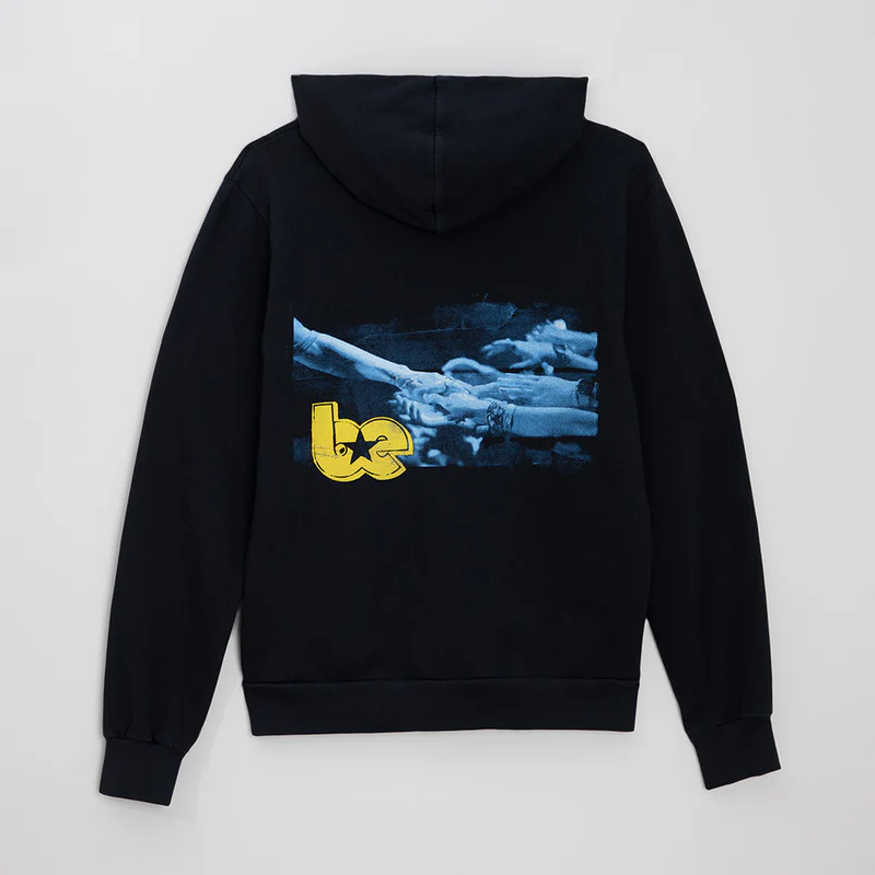 Billie Eilish 3D Hands Black Zip Up Hoodie Back