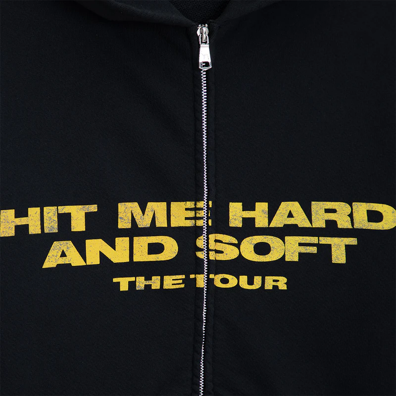 Billie Eilish 3D Hands Black Zip Up Hoodie Front Design
