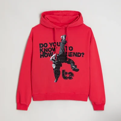 Billie Eilish Bend TOUR Red Hoodie Front