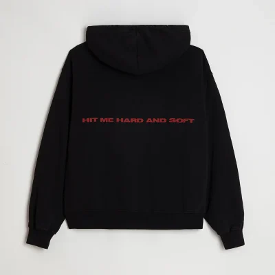 Billie Eilish Black Cover Pullover Hoodie Back