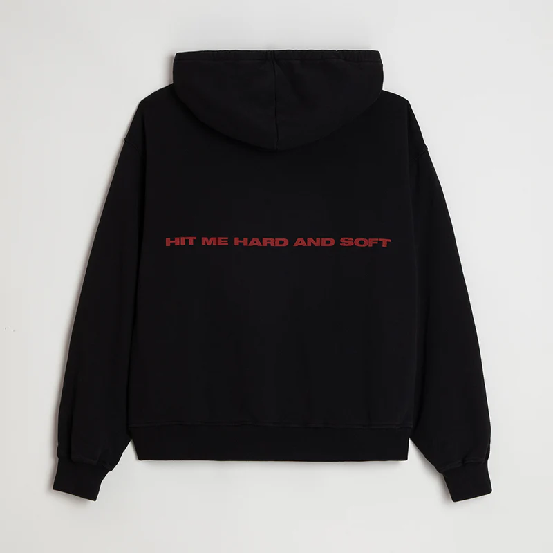 Billie Eilish Black Cover Pullover Hoodie Back