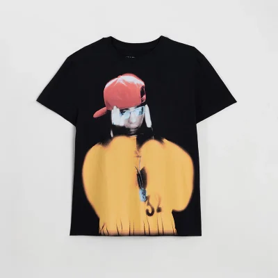 Billie Eilish Glasses TOUR 2025 Black T-Shirt Front