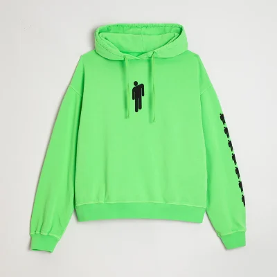 Billie Eilish Repeat Blohsh Green Hoodie Front