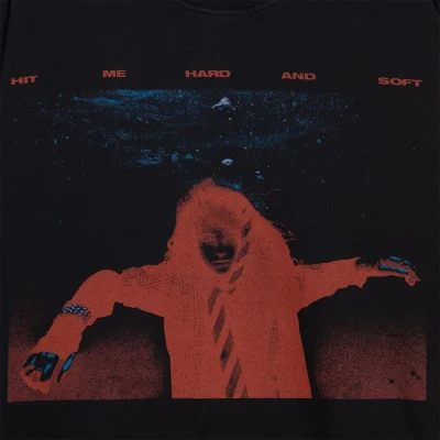 Billie Eilish Sinking Black Sweatshirt Front Design