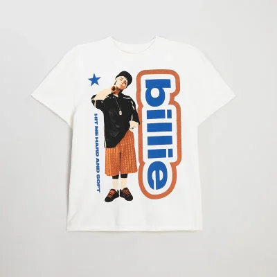 Billie Eilish TOUR 2025 White Tee-Shirt Front