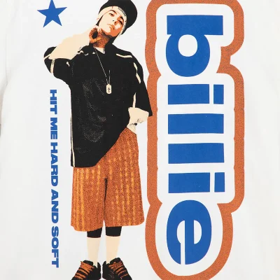 Billie Eilish TOUR 2025 White Tee-Shirt Front Design