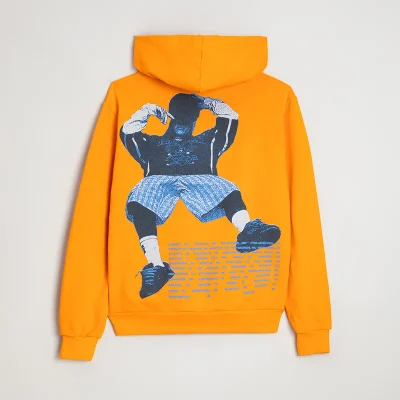 Billie Eilish TOUR Orange Date back Zip Up Hoodie Back