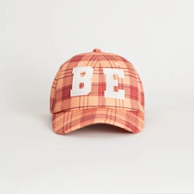 BILLIE EILISH PLAID HAT WITH FELT LOGOS Front