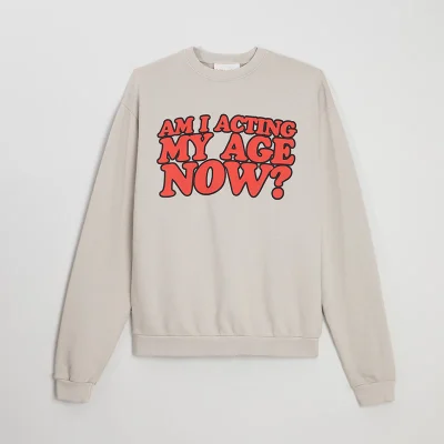Billie Eilish Acting My Age Now Crewneck Front