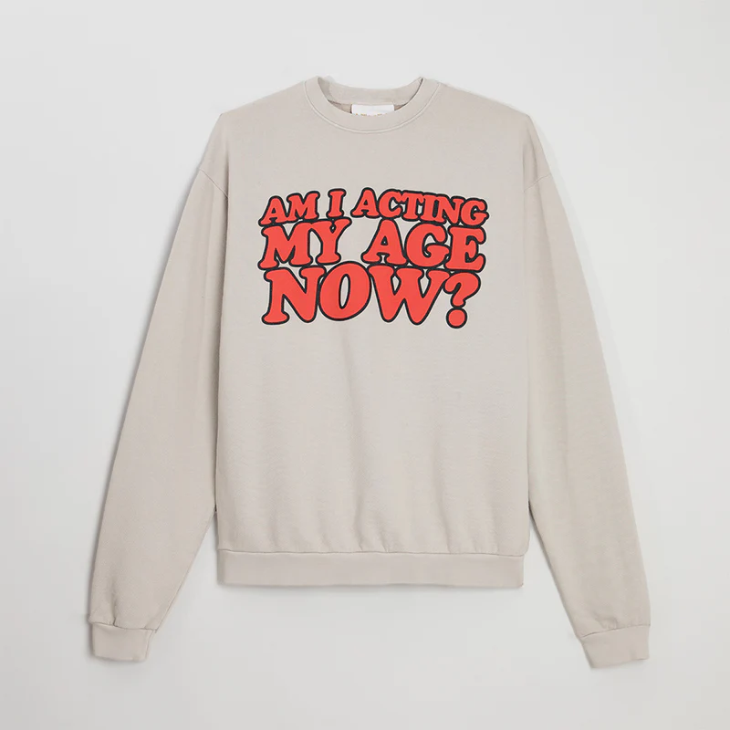Billie Eilish Acting My Age Now Crewneck Front