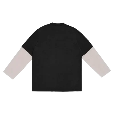 Billie Eilish Anniversary Layered Ls Black Tee Shirt Back