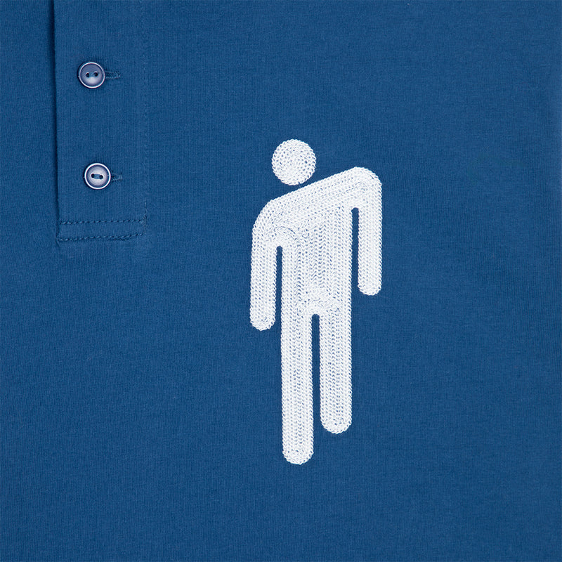 Billie Eilish Blohsh Racer 1 Blue Polo Tee-Shirt Front Design