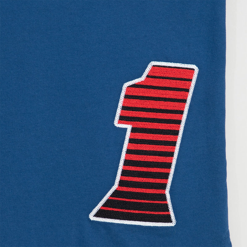Billie Eilish Blohsh Racer 1 Blue Polo Tee-Shirt Side Design
