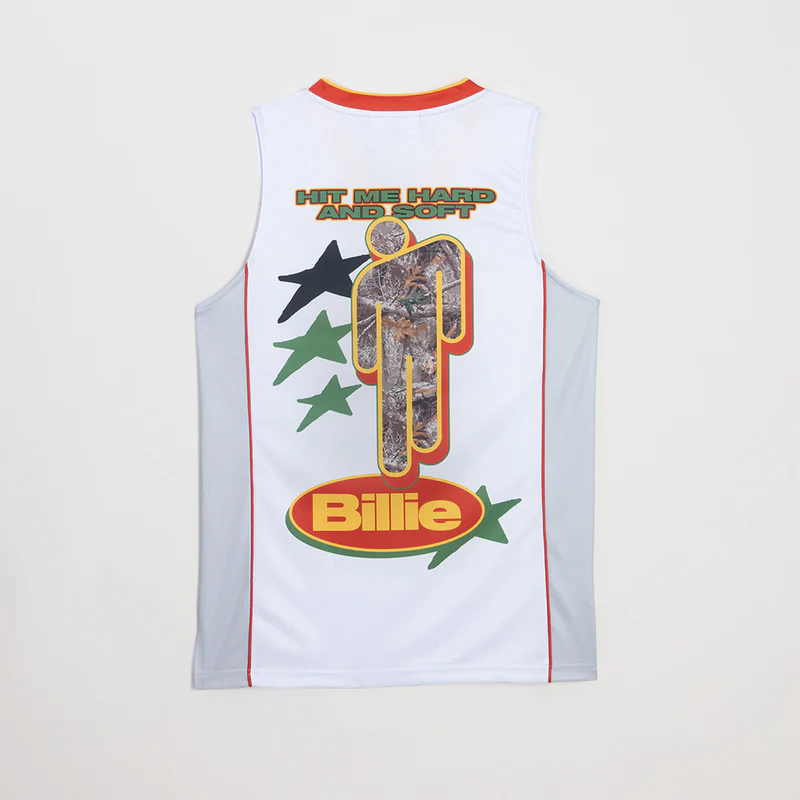 Billie Eilish Camo Blohsh Basketball Jersey Back