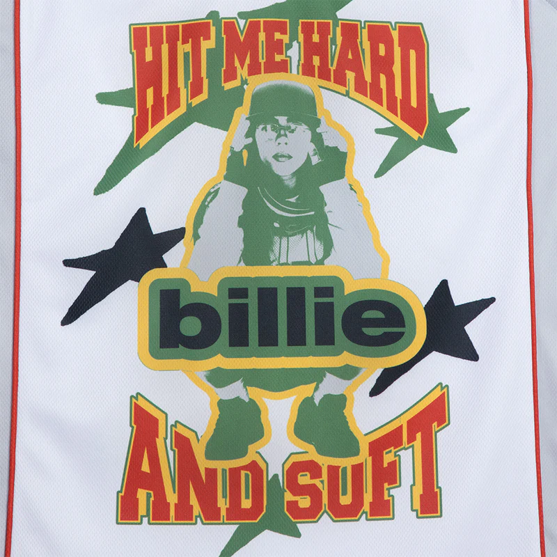 Billie Eilish Camo Blohsh Basketball Jersey Front Design