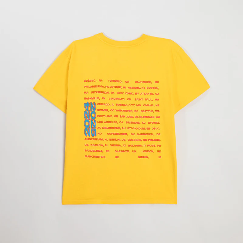 Billie Eilish Color Burst TOUR Gold Tee-Shirt Back