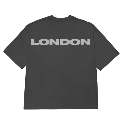 Billie Eilish Dual Photo Washed Black Tee-Shirt Back