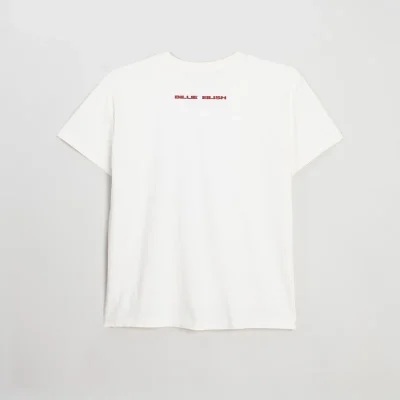 Billie Eilish Falling Scatter Text White Tee-shirt Back
