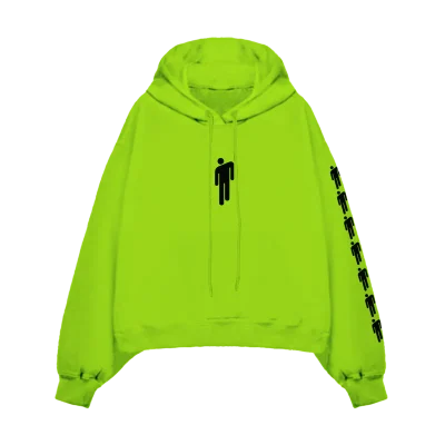 Billie Eilish Hanging Blohsh Green Hoodie Front