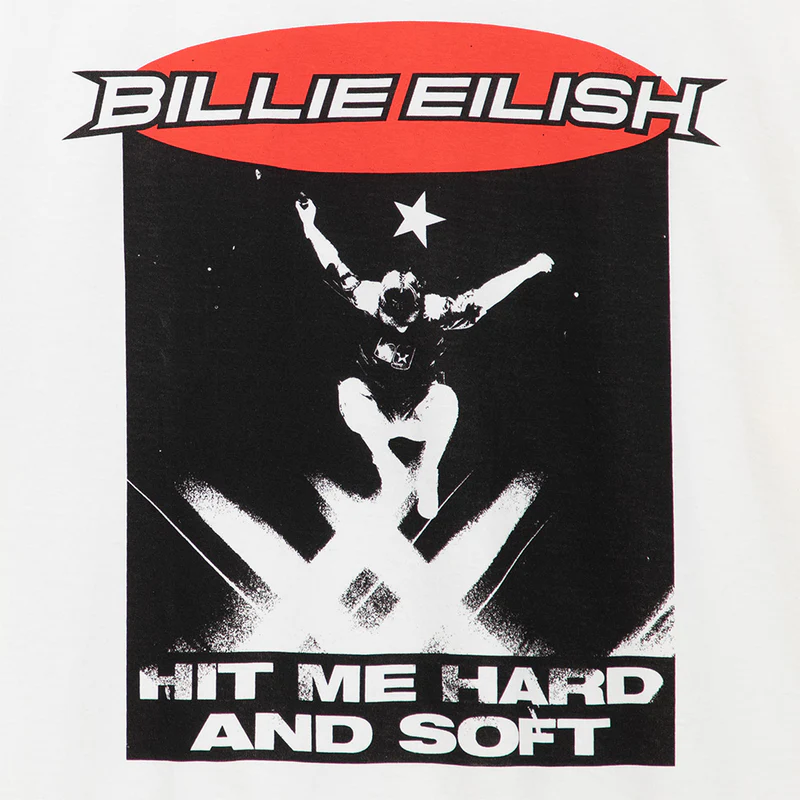 Billie Eilish Live in 3D Jump Tee-Shirt Front Design