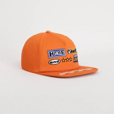 Billie Eilish Orange Snapback Hats Side Design