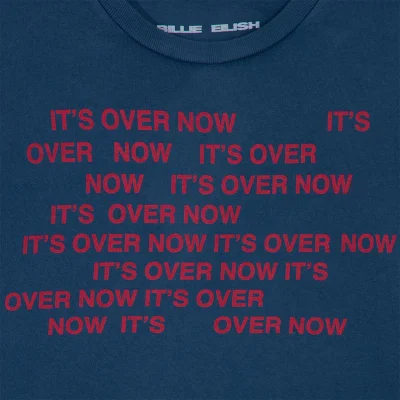 Billie Eilish Over Now Baby Crop Sweatshirt Front Design