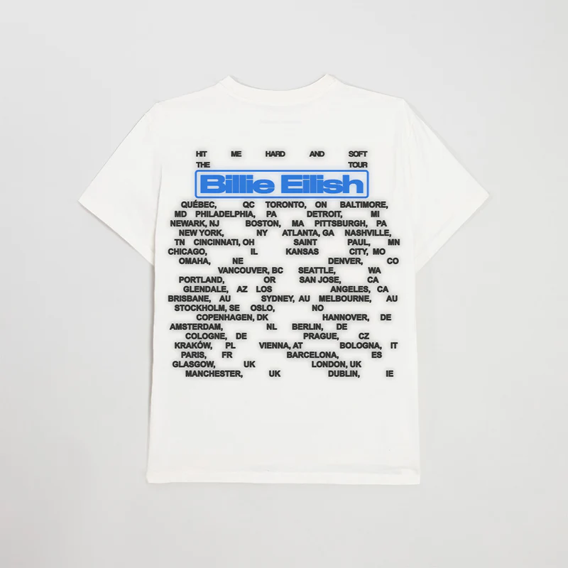 Billie Eilish Photo Tour Tee-Shirt Back