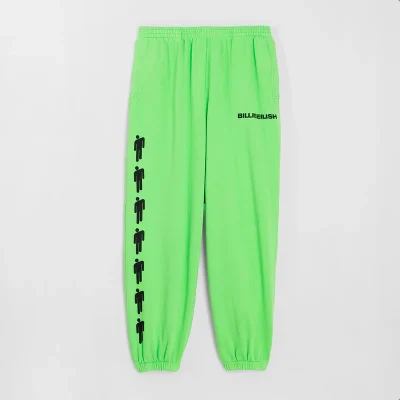 Billie Eilish Repeat Blohsh Green Sweatpant Front