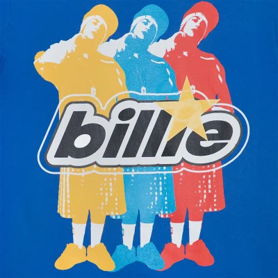 Billie Eilish Repeat Blue Tee-Shirt Front Design