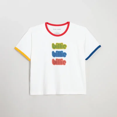 Billie Eilish Repeat Primary Ringer Tee-Shirt Front