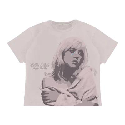 Billie Eilish Rose Cover Tee-Shirt Front