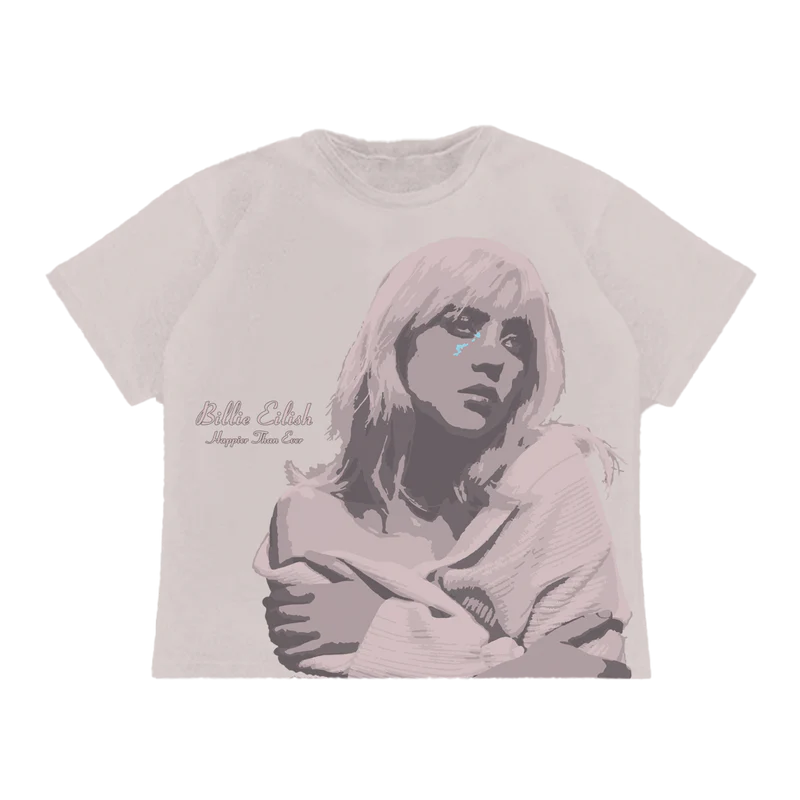 Billie Eilish Rose Cover Tee-Shirt Front