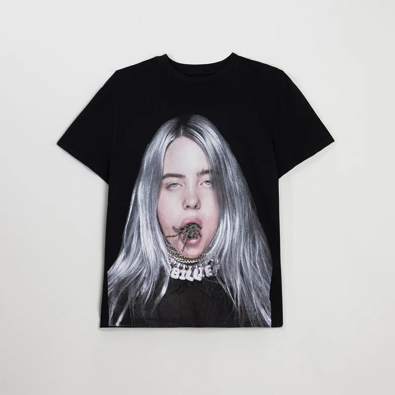 Billie Eilish Tarantula Mouth Tee-Shirt Front