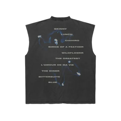 Billie Eilish Track list Cutoff Muscle T-Shirt Back