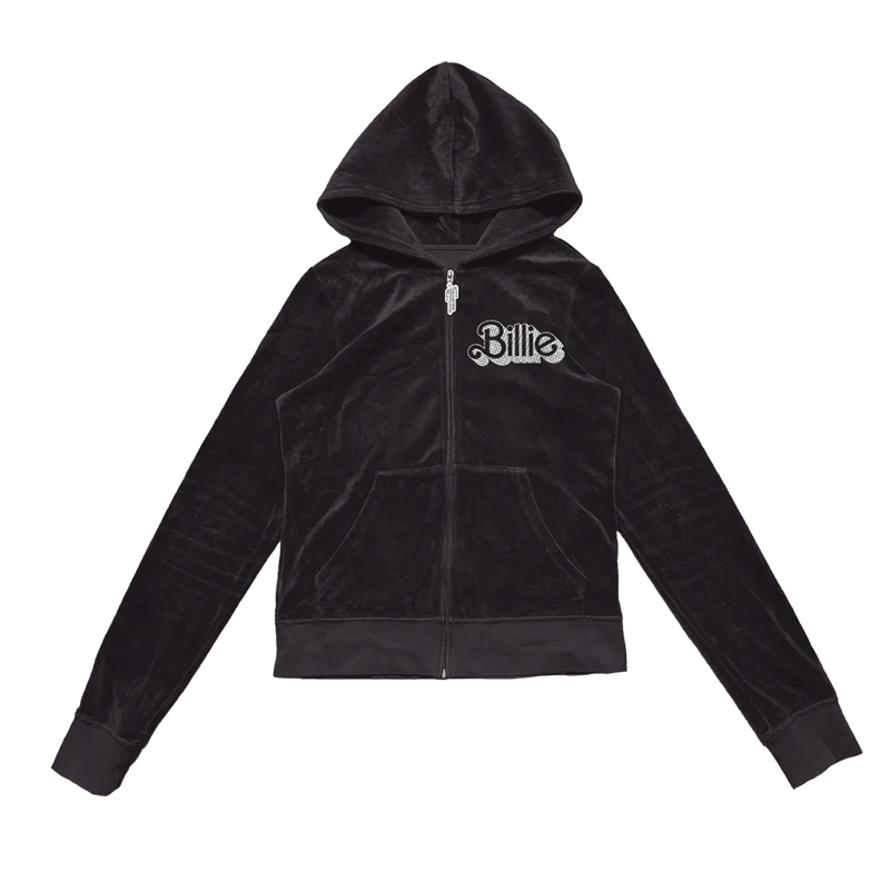 Billie Eilish x Barbie Velour Jacket black front